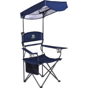 Coastrail Outdoor Multi-Position Adjustable Folding Shade Canopy Patio Camping Chair