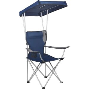 PORTAL Outdoor Folding Camping Beach Sun Protection Canopy Chair Supports 300 Lbs