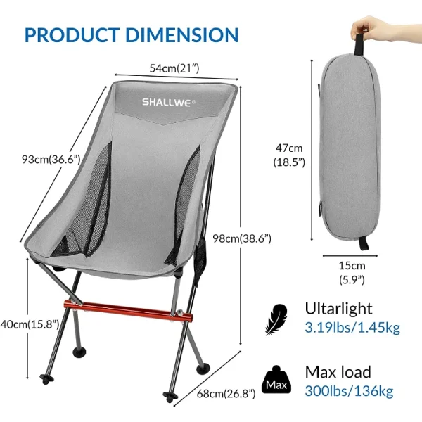 Shallwe-Ultralight-High-Back-Folding-Aluminum-Camping-Lawn-Chair-Weighs-4lbs-2