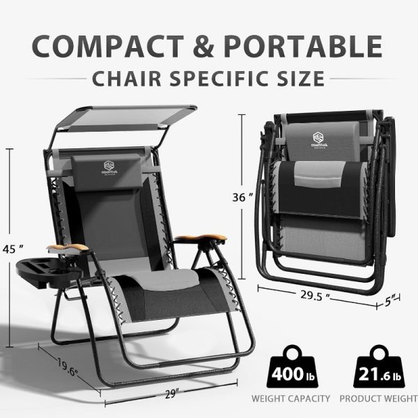 doubob-zero-gravity-adjustable-lounge-camping-recliner-folding-chair-with-canopy-shade-3