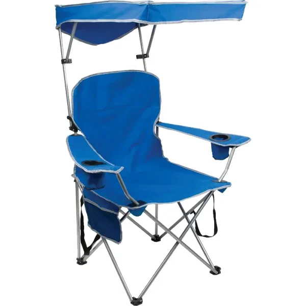 Quik Shade Full Size Shade Folding Beach Camping Chair With Shade Canopy