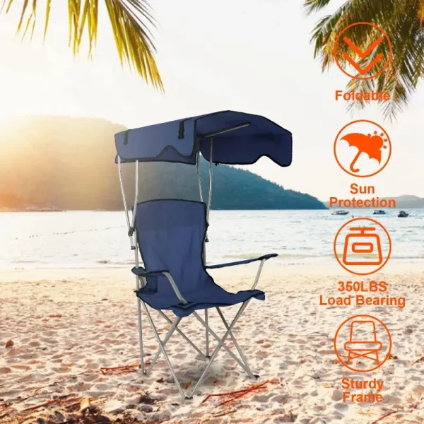 teqHome-beach-camping-folding-lounge-chair-with-canopy-outdoor-sun-shade-supports-350-lbs-5